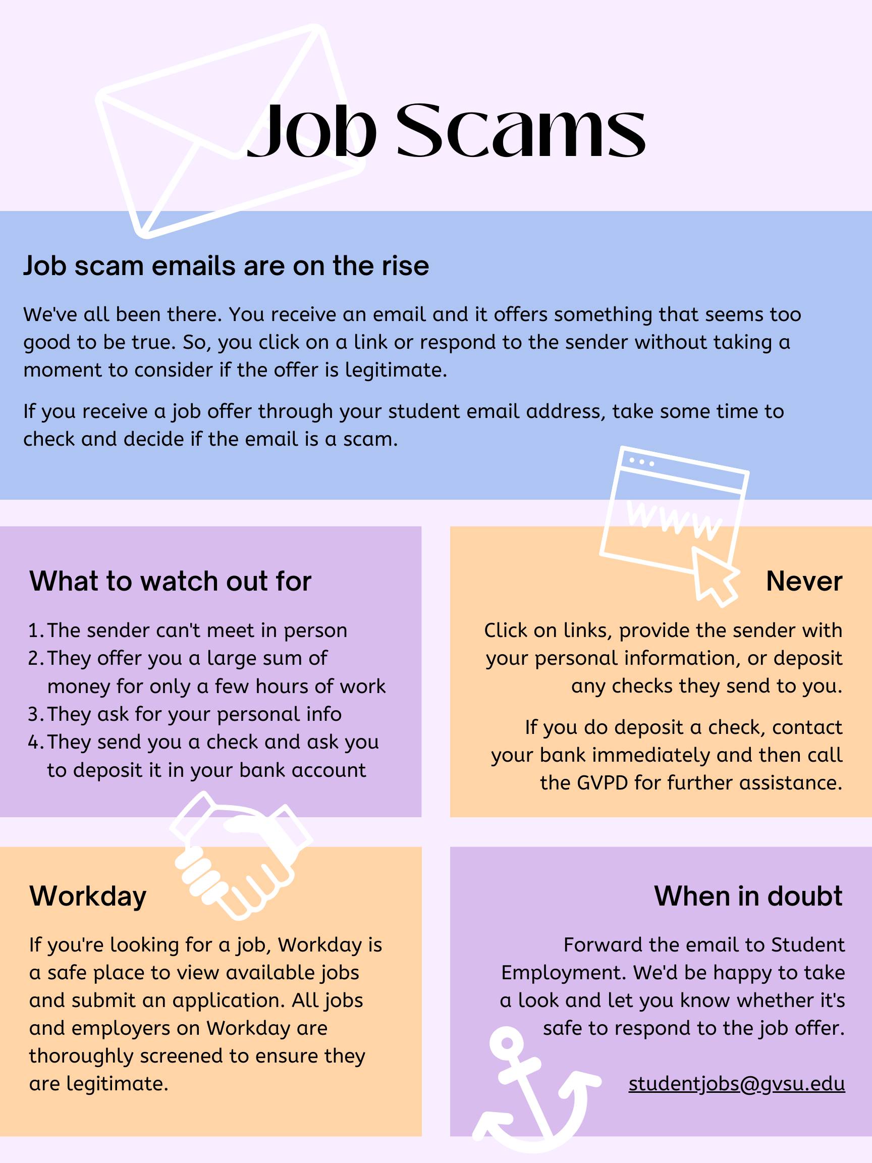 Job scam information